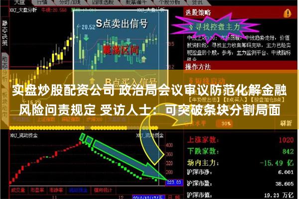 实盘炒股配资公司 政治局会议审议防范化解金融风险问责规定 受访人士：可突破条块分割局面