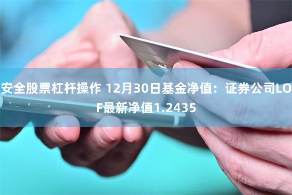 安全股票杠杆操作 12月30日基金净值：证券公司LOF最新净值1.2435