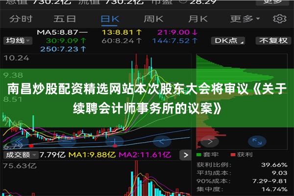 南昌炒股配资精选网站本次股东大会将审议《关于续聘会计师事务所的议案》