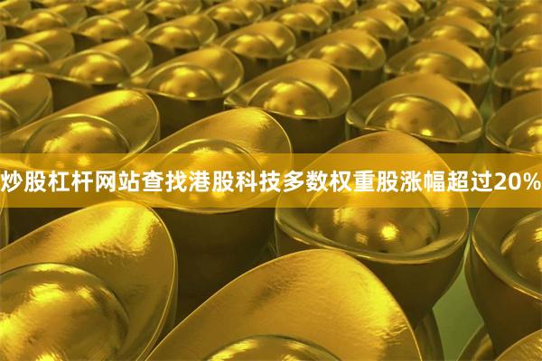 炒股杠杆网站查找港股科技多数权重股涨幅超过20%